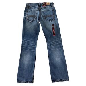 CNI Fashion Kids Jeans Size 7/8 Denim Bootcut Pants Distressed Medium Wash